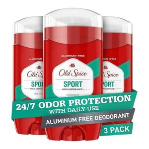 Old Spice - Sport High Endurance Deodorant (3 oz) - Aluminum Free 3 Pack